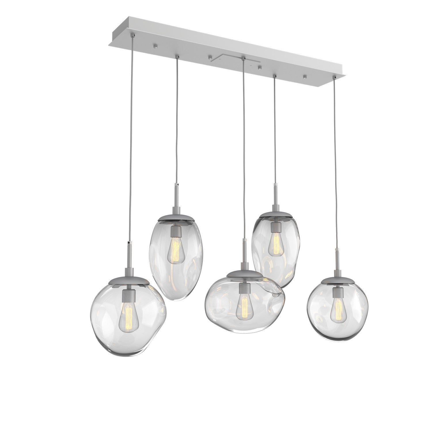 Hammerton Studio - PLB0065-05-CS-C-C01-E2 - Five Light Pendant - Cosmos - Classic Silver