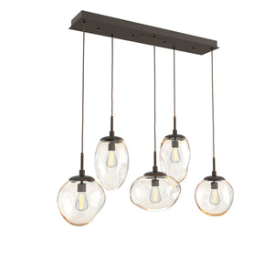 Hammerton Studio - PLB0065-05-FB-A-C01-E2 - Five Light Pendant - Cosmos - Flat Bronze