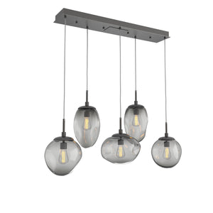Hammerton Studio - PLB0065-05-GP-S-C01-E2 - Five Light Pendant - Cosmos - Graphite