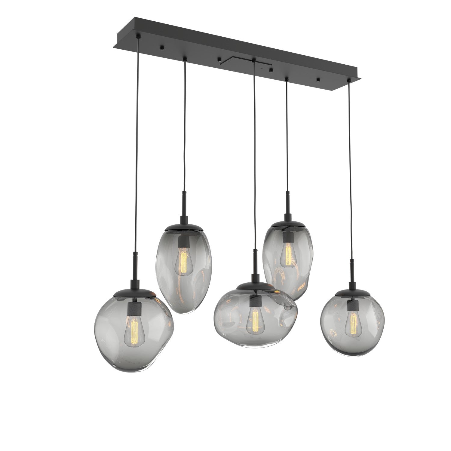 Hammerton Studio - PLB0065-05-MB-S-C01-E2 - Five Light Pendant - Cosmos - Matte Black
