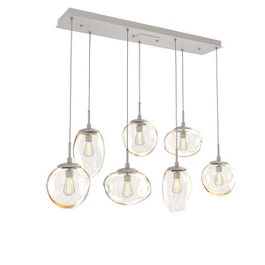 Hammerton Studio - PLB0065-07-BS-A-C01-E2 - Seven Light Pendant - Cosmos - Beige Silver