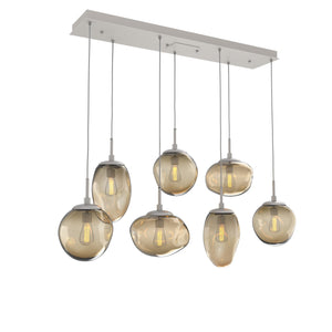 Hammerton Studio - PLB0065-07-BS-B-C01-E2 - Seven Light Pendant - Cosmos - Beige Silver
