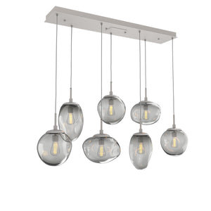 Hammerton Studio - PLB0065-07-BS-S-C01-E2 - Seven Light Pendant - Cosmos - Beige Silver