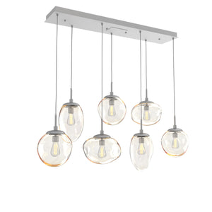 Hammerton Studio - PLB0065-07-CS-A-C01-E2 - Seven Light Pendant - Cosmos - Classic Silver