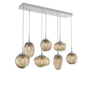 Hammerton Studio - PLB0065-07-CS-B-C01-E2 - Seven Light Pendant - Cosmos - Classic Silver