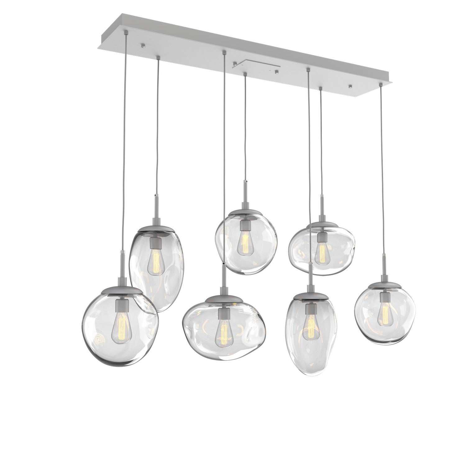 Hammerton Studio - PLB0065-07-CS-C-C01-E2 - Seven Light Pendant - Cosmos - Classic Silver