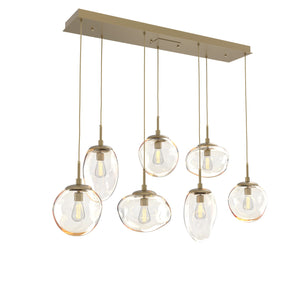 Hammerton Studio - PLB0065-07-GB-A-C01-E2 - Seven Light Pendant - Cosmos - Gilded Brass