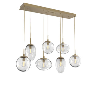 Hammerton Studio - PLB0065-07-GB-C-C01-E2 - Seven Light Pendant - Cosmos - Gilded Brass