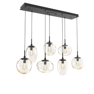 Hammerton Studio - PLB0065-07-MB-A-C01-E2 - Seven Light Pendant - Cosmos - Matte Black