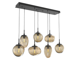 Hammerton Studio - PLB0065-07-MB-B-C01-E2 - Seven Light Pendant - Cosmos - Matte Black