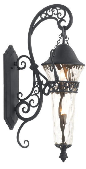 Kalco - 9412MB - Two Light Outdoor Wall Bracket - Anastasia - Textured Matte Black