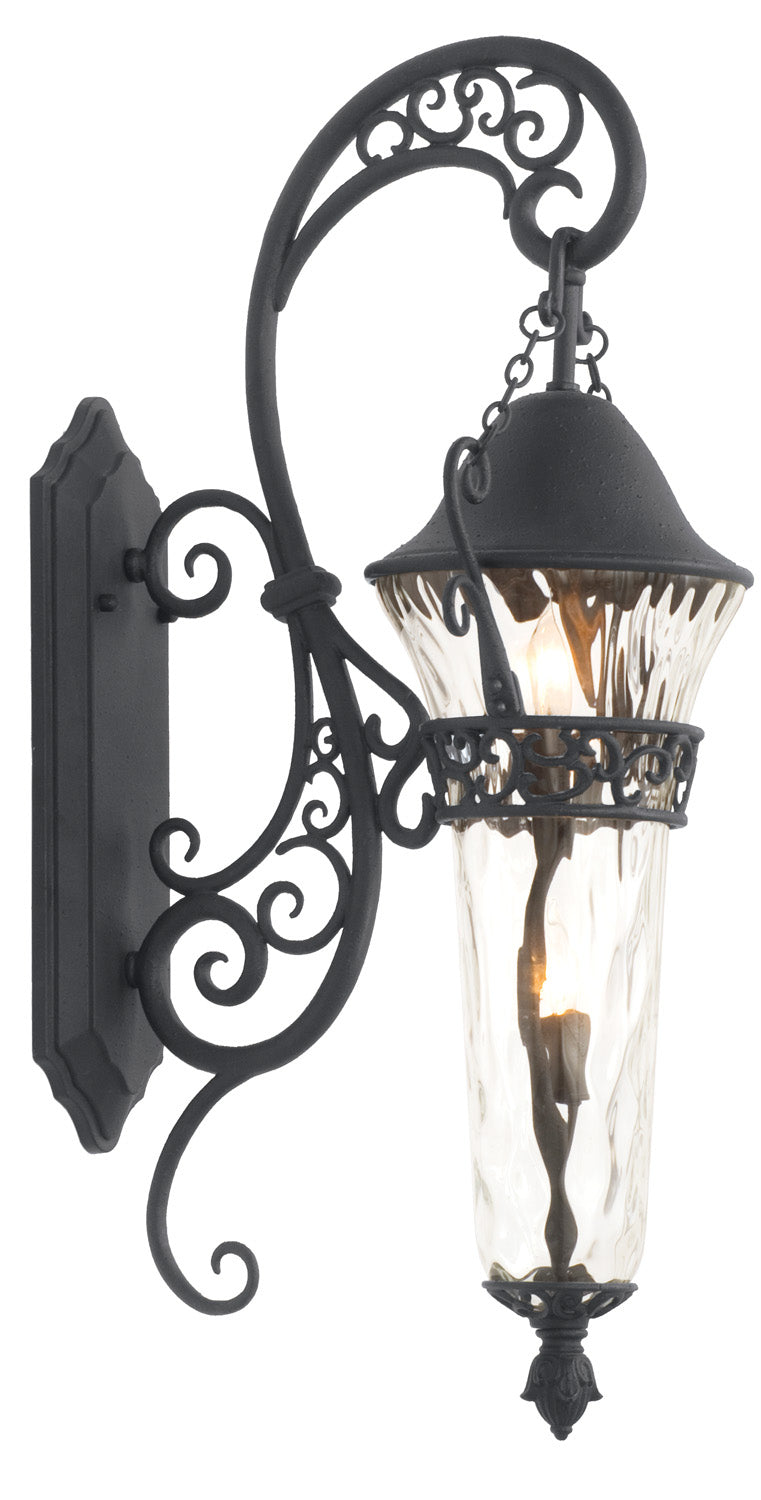 Kalco - 9412MB - Two Light Outdoor Wall Bracket - Anastasia Outdoor - Textured Matte Black