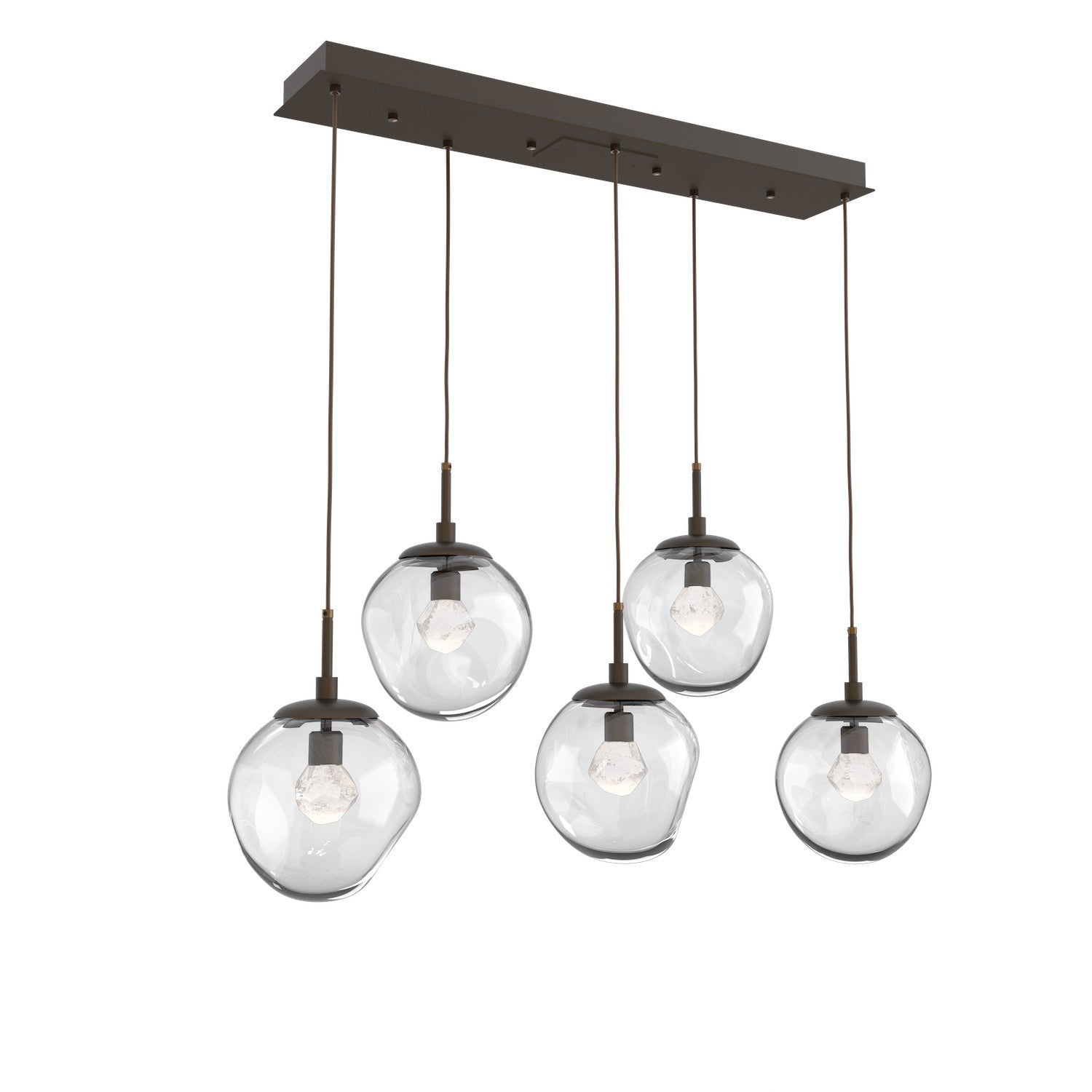 Hammerton Studio - PLB0066-05-FB-ZC-C01-L1 - LED Pendant - Aster - Flat Bronze