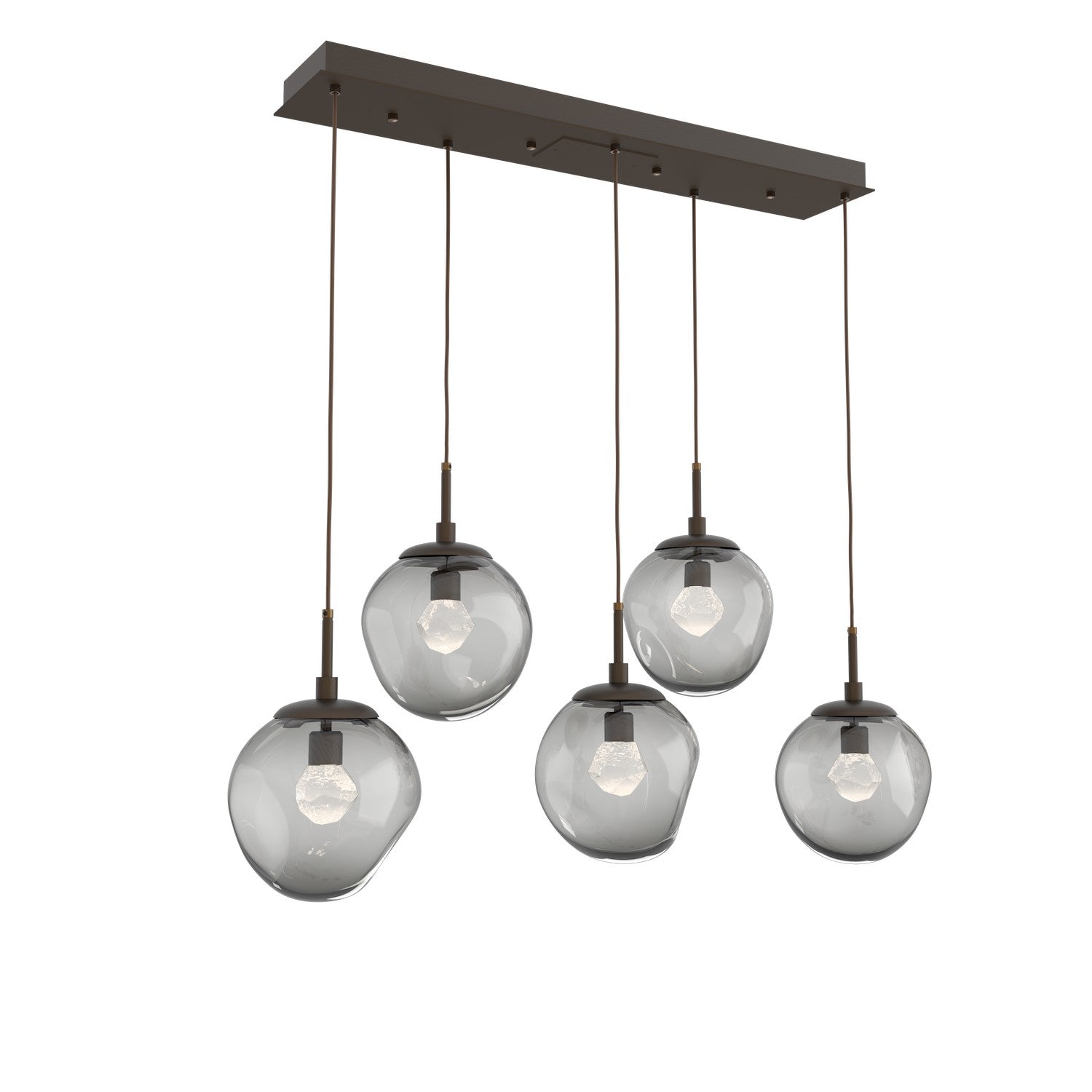 Hammerton Studio - PLB0066-05-FB-ZS-C01-L1 - LED Pendant - Aster - Flat Bronze