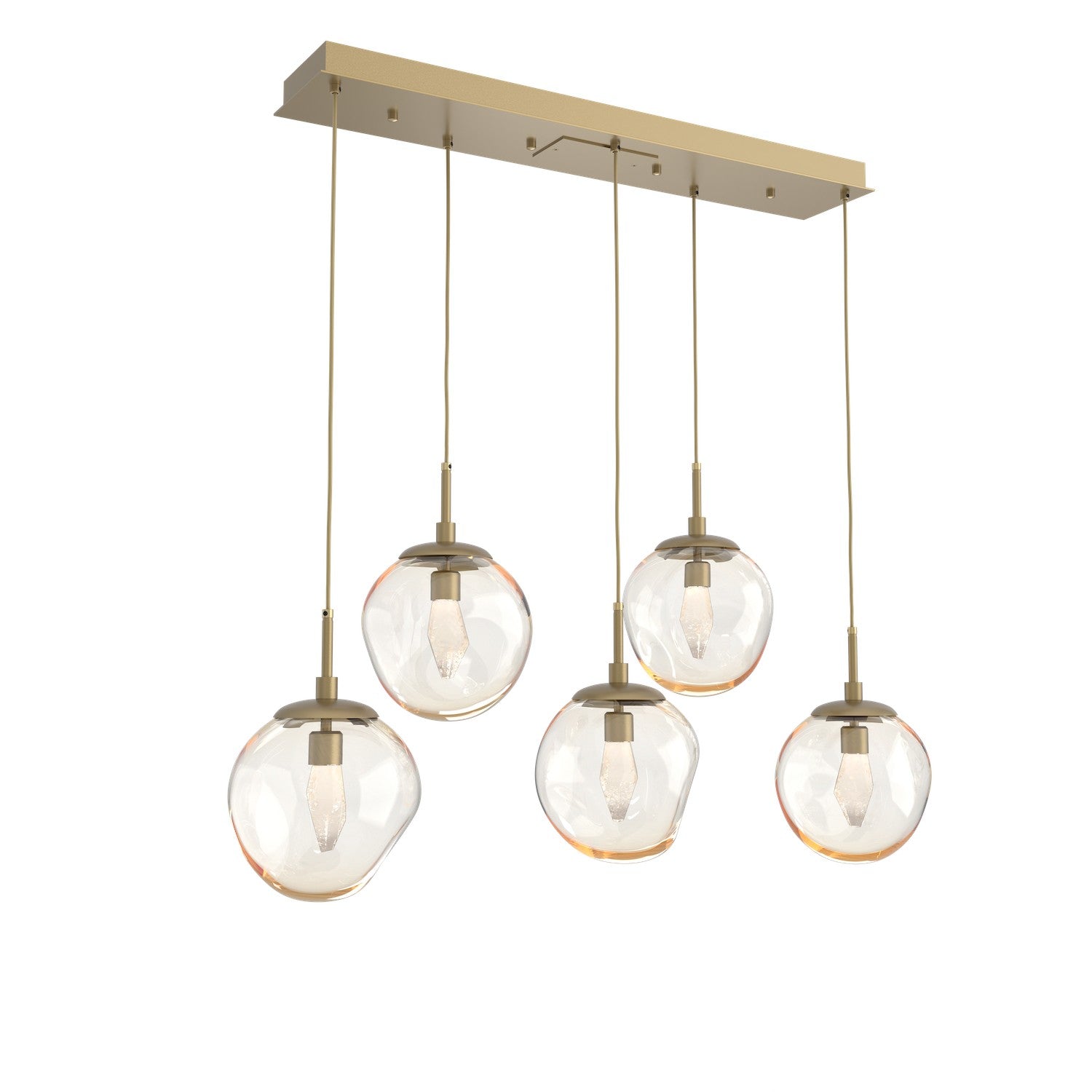 Hammerton Studio - PLB0066-05-GB-GA-C01-L1 - LED Pendant - Aster - Gilded Brass