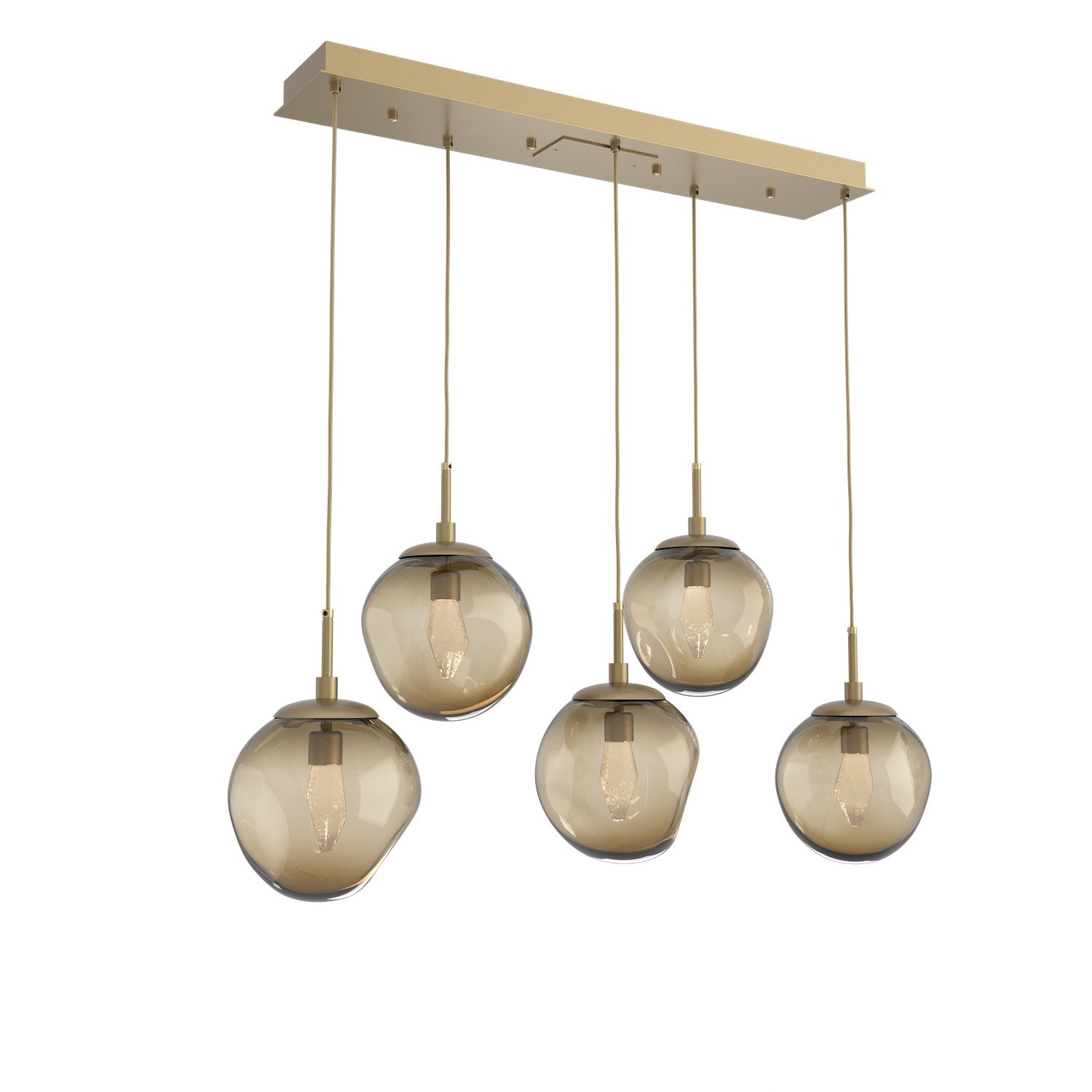 Hammerton Studio - PLB0066-05-GB-GB-C01-L1 - LED Pendant - Aster - Gilded Brass
