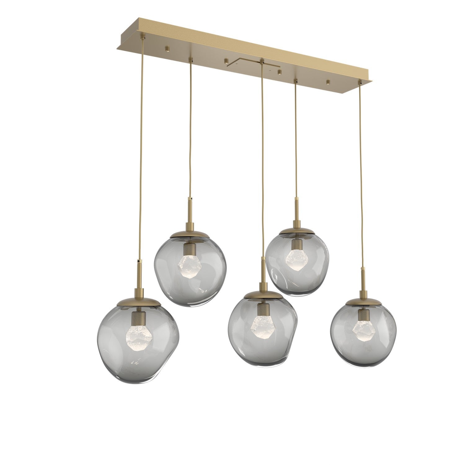 Hammerton Studio - PLB0066-05-GB-ZS-C01-L3 - LED Pendant - Aster - Gilded Brass