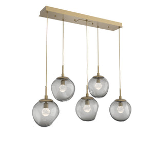 Hammerton Studio - PLB0066-05-GB-ZS-C01-L3 - LED Pendant - Aster - Gilded Brass