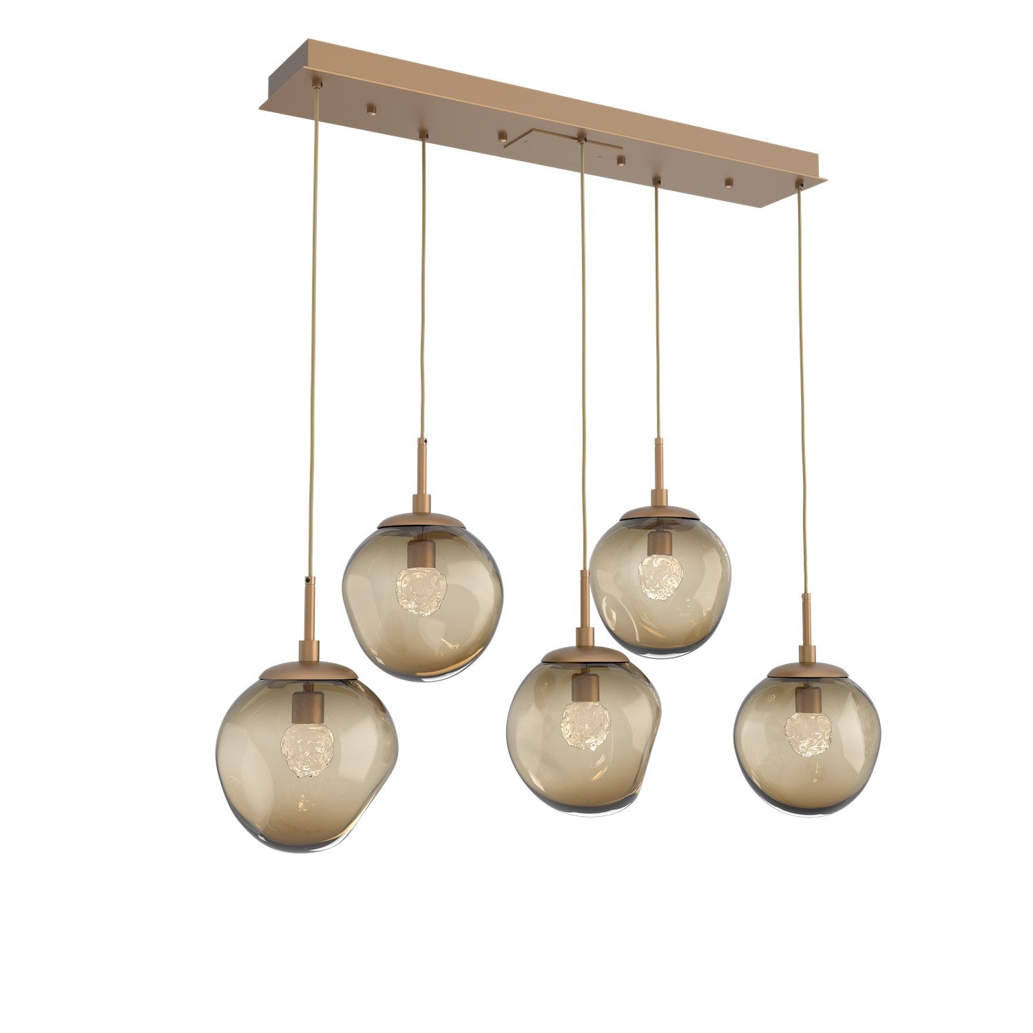 Hammerton Studio - PLB0066-05-NB-FB-C01-L1 - LED Pendant - Aster - Novel Brass