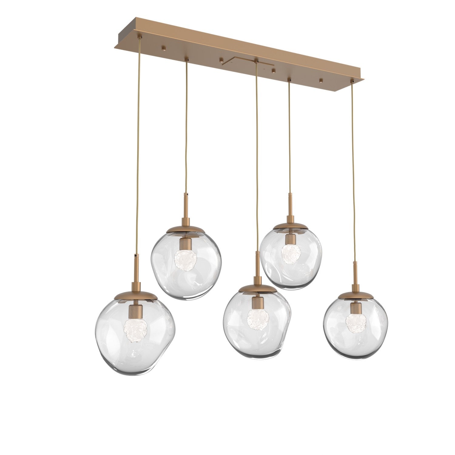 Hammerton Studio - PLB0066-05-NB-FC-C01-L3 - LED Pendant - Aster - Novel Brass