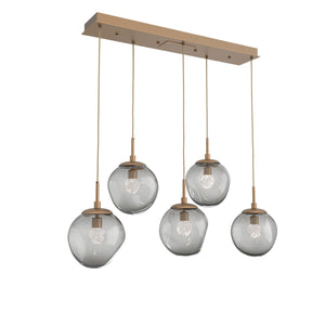 Hammerton Studio - PLB0066-05-NB-FS-C01-L1 - LED Pendant - Aster - Novel Brass