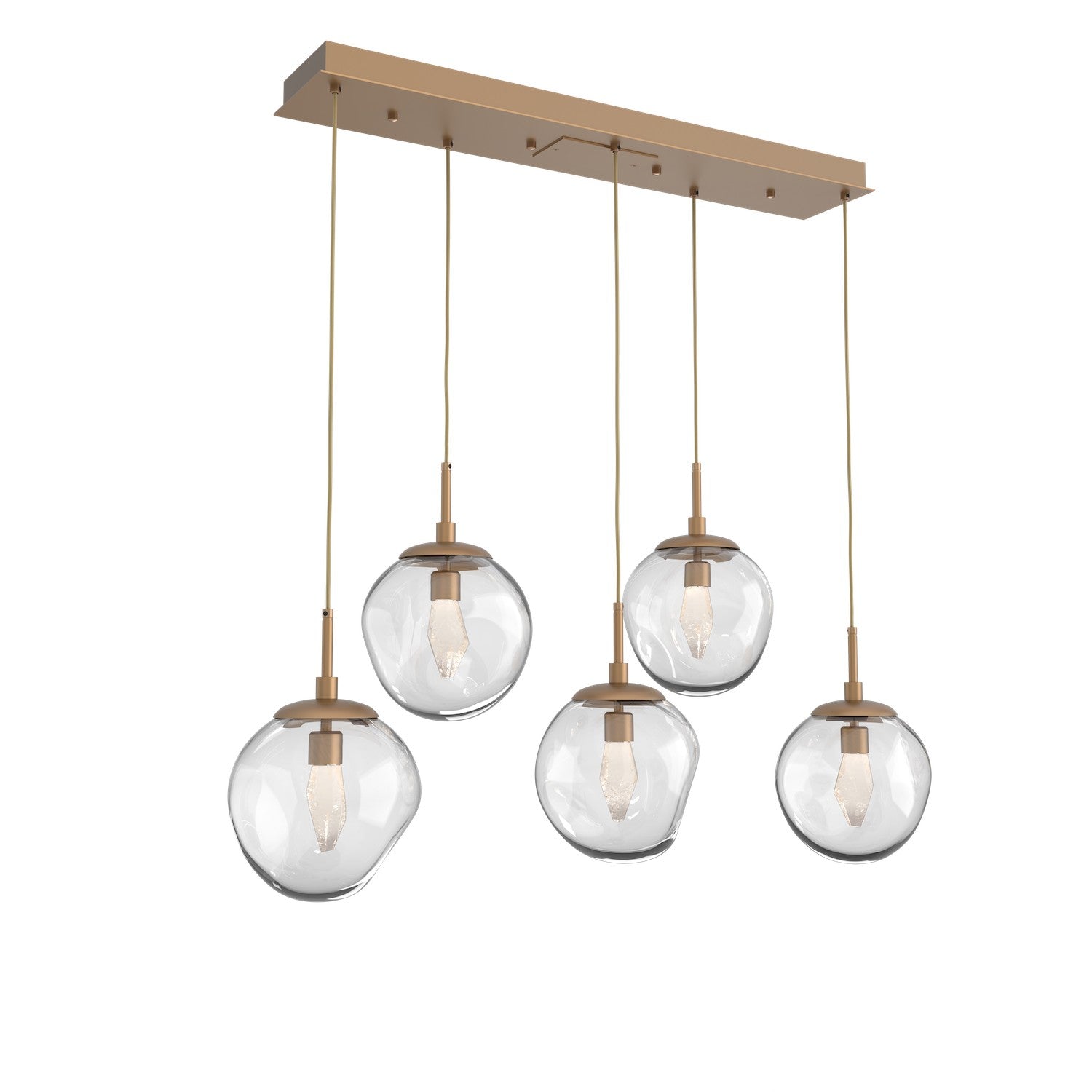 Hammerton Studio - PLB0066-05-NB-GC-C01-L1 - LED Pendant - Aster - Novel Brass