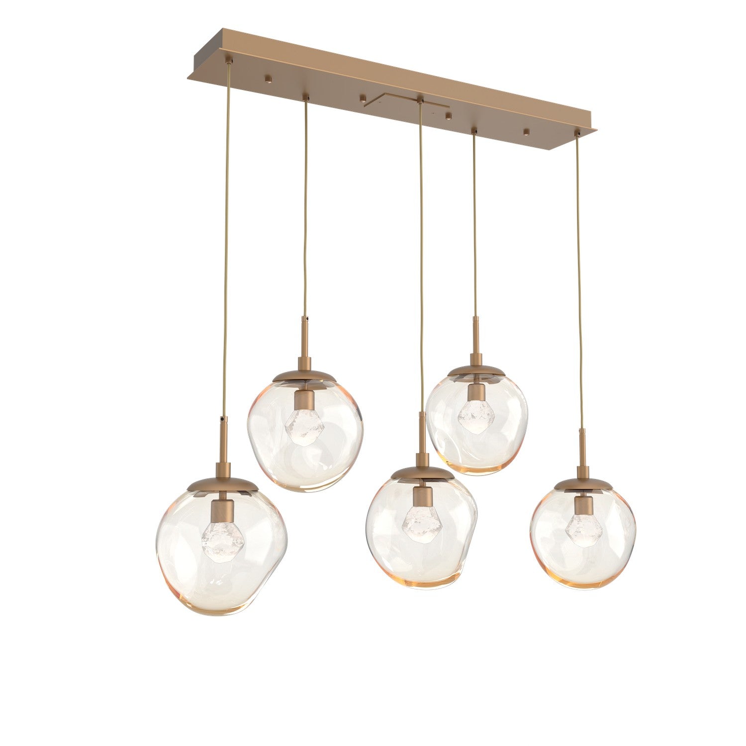 Hammerton Studio - PLB0066-05-NB-ZA-C01-L1 - LED Pendant - Aster - Novel Brass