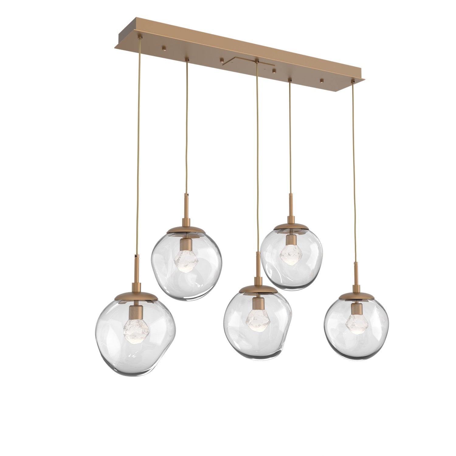 Hammerton Studio - PLB0066-05-NB-ZC-C01-L1 - LED Pendant - Aster - Novel Brass