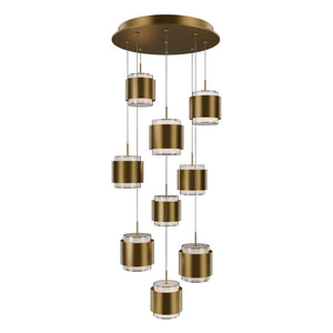 W.A.C. Lighting - PD-68905R-AB - LED Chandelier - Banded - Aged Brass
