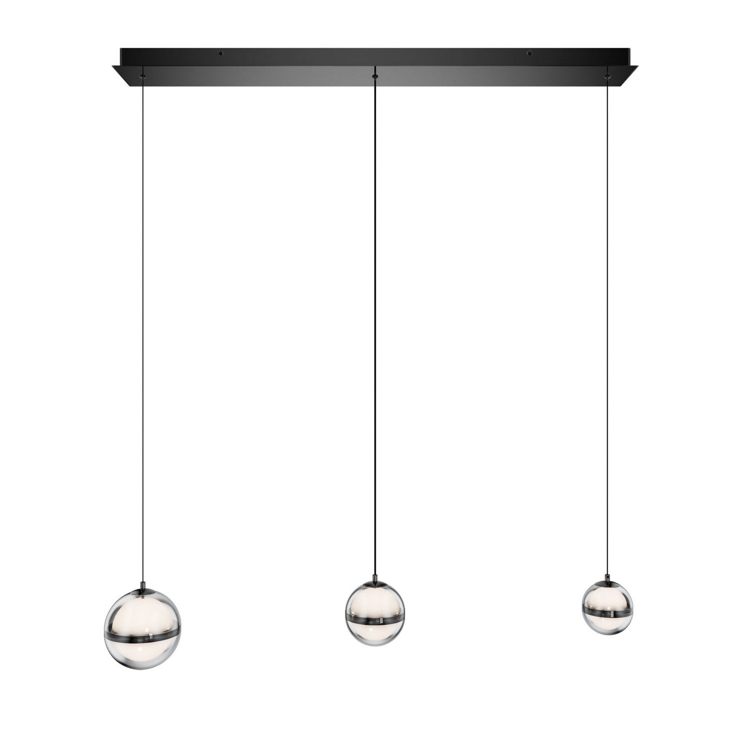 W.A.C. Lighting - PD-77503L-BC - LED Chandelier - Cyllindra - Black Chrome