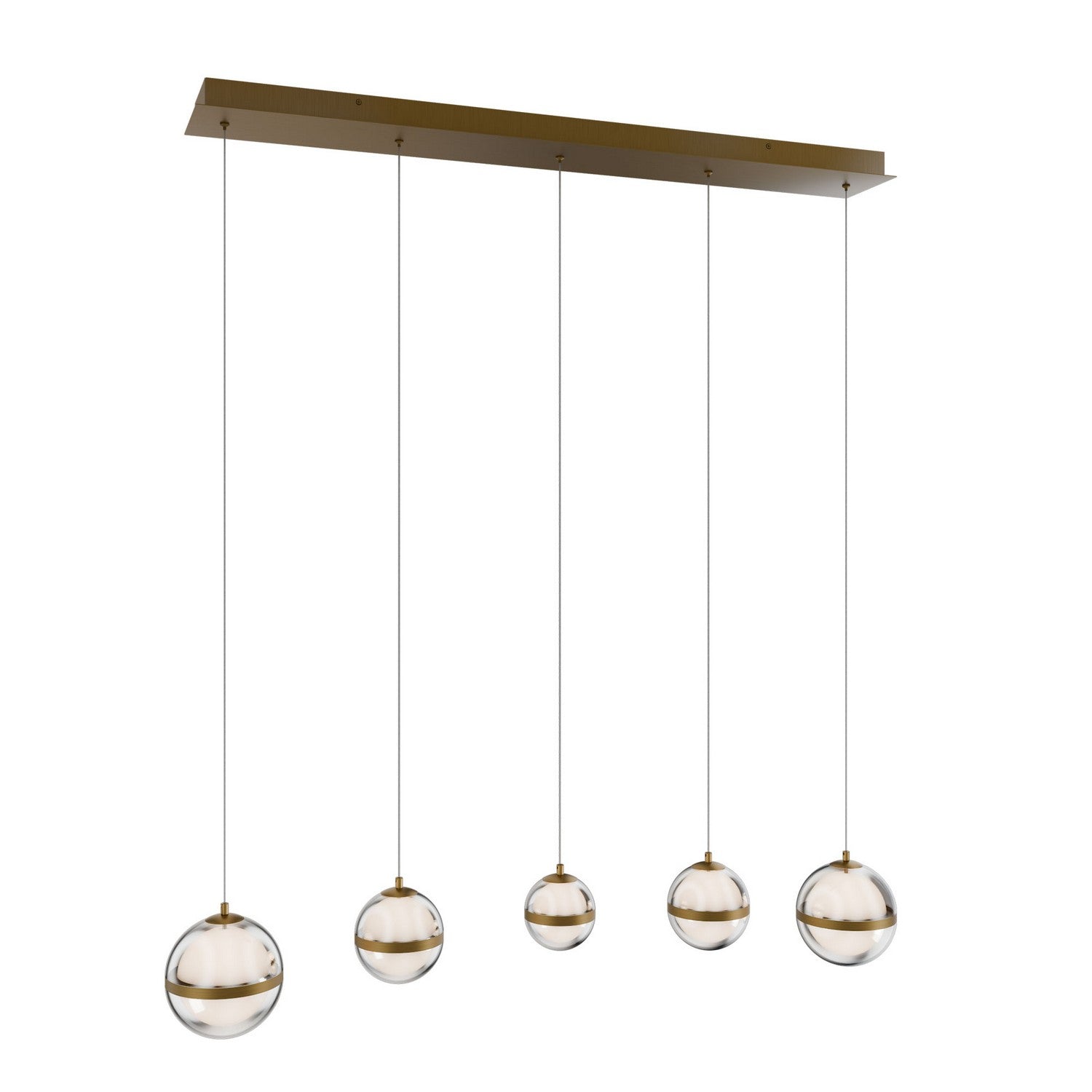 W.A.C. Lighting - PD-77505L-AB - LED Chandelier - Cyllindra - Aged Brass