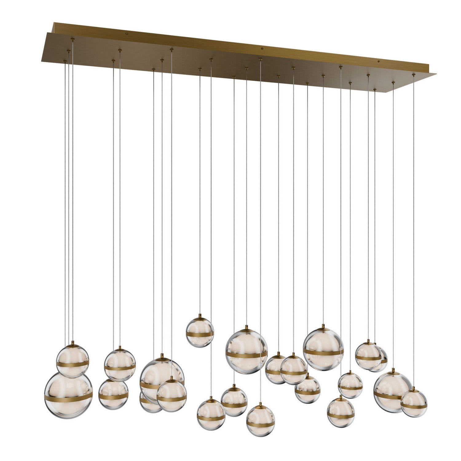 W.A.C. Lighting - PD-77523L-AB - LED Chandelier - Cyllindra - Aged Brass