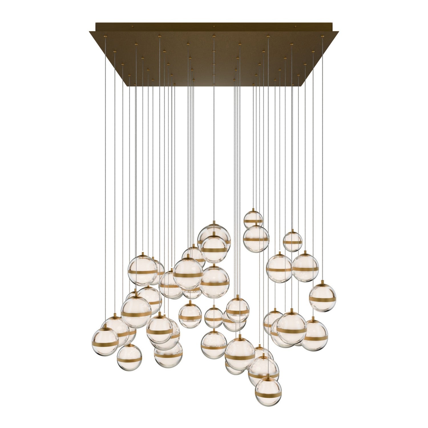 W.A.C. Lighting - PD-77541S-AB - LED Chandelier - Cyllindra - Aged Brass