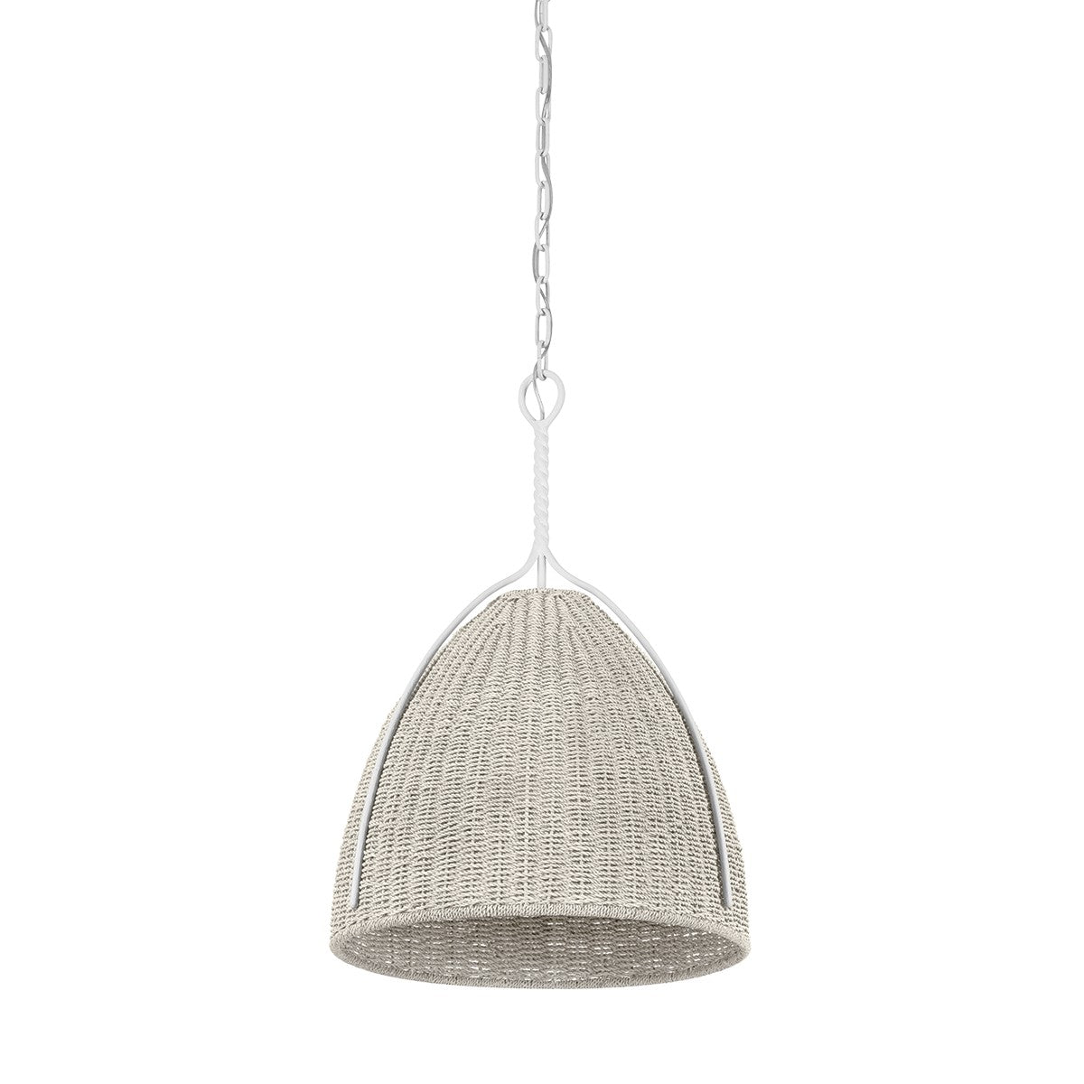 Hudson Valley - 1718-WP - One Light Pendant - Woodlawn - White Plaster