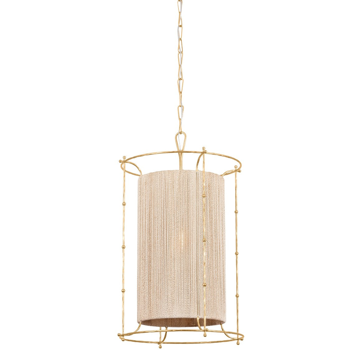 Hudson Valley - 8020-VGL - One Light Lantern - Jones Point - Vintage Gold Leaf