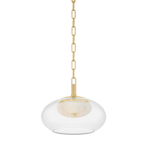 Hudson Valley - 9014-AGB - LED Pendant - Moore - Aged Brass