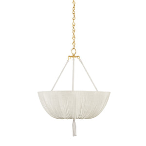 Hudson Valley - CB5722-AGB - Three Light Pendant - Carolina - Aged Brass