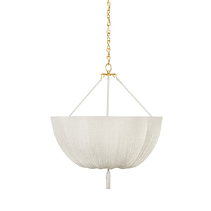 Hudson Valley - CB5730-AGB - Three Light Pendant - Carolina - Aged Brass