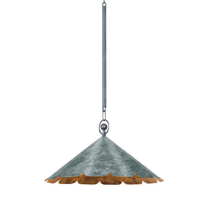 Hudson Valley - CB7621-VER - One Light Pendant - Folly Beach - Verdigris