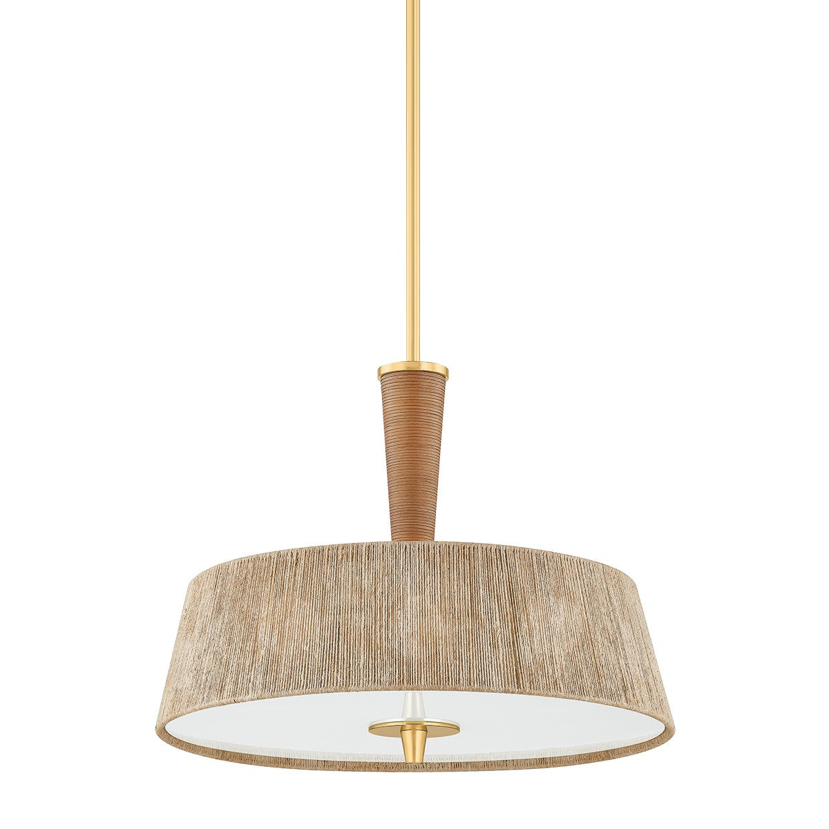 Hudson Valley - CB9522-AGB - Three Light Pendant - George - Aged Brass