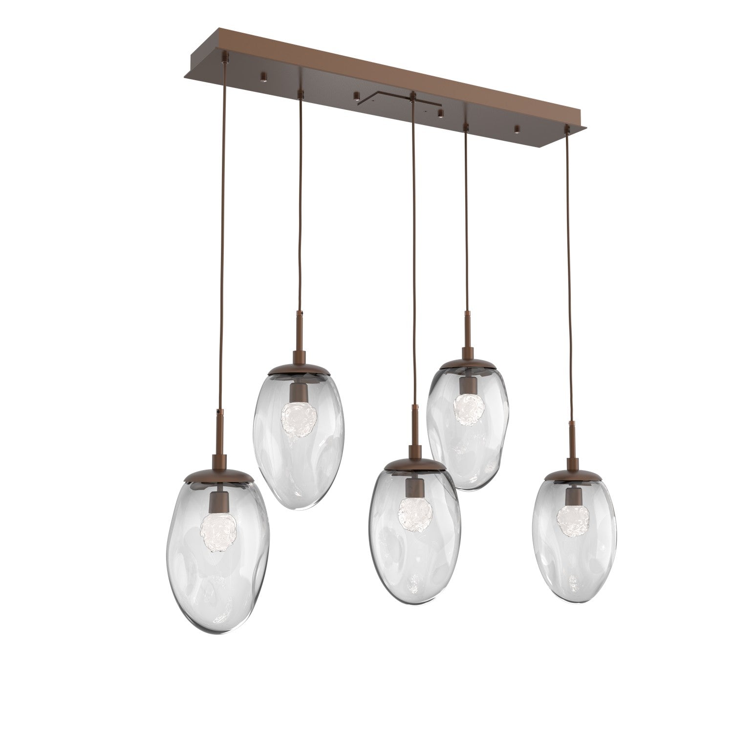 Hammerton Studio - PLB0067-05-BB-FC-C01-L3 - LED Pendant - Meteo - Burnished Bronze