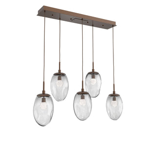 Hammerton Studio - PLB0067-05-BB-FC-C01-L3 - LED Pendant - Meteo - Burnished Bronze