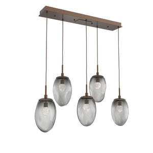 Hammerton Studio - PLB0067-05-BB-FS-C01-L3 - LED Pendant - Meteo - Burnished Bronze