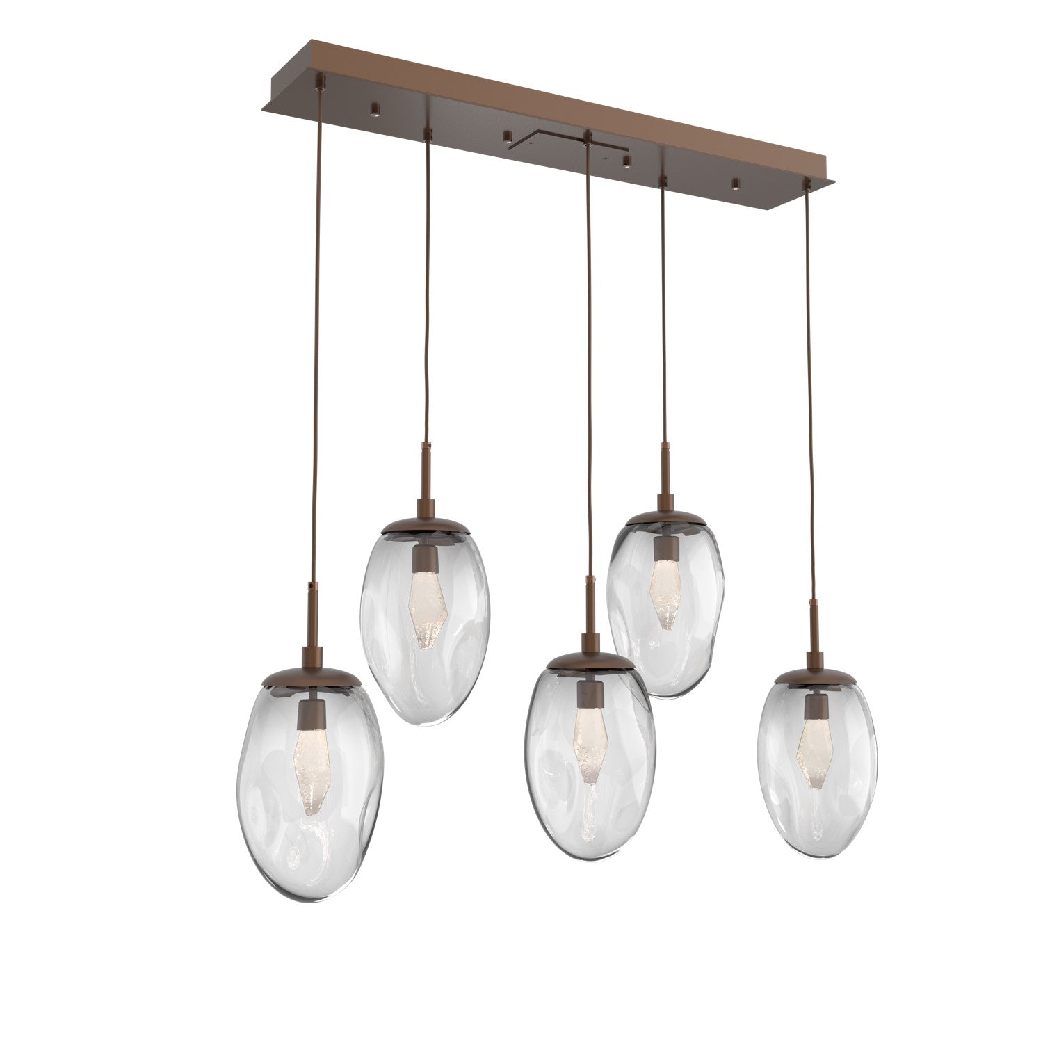 Hammerton Studio - PLB0067-05-BB-GC-C01-L3 - LED Pendant - Meteo - Burnished Bronze