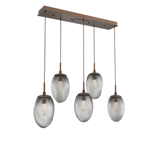 Hammerton Studio - PLB0067-05-BB-GS-C01-L1 - LED Pendant - Meteo - Burnished Bronze