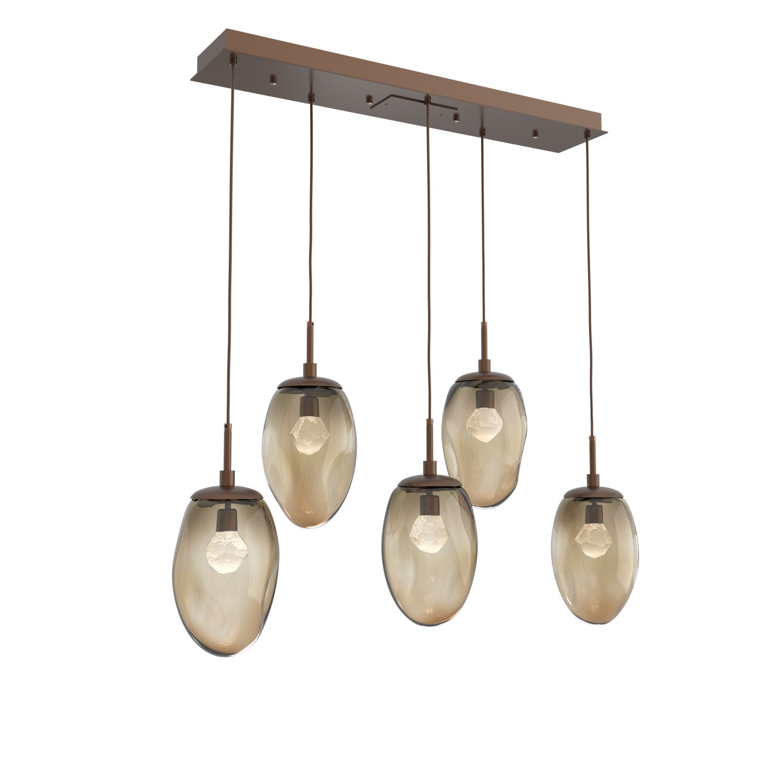 Hammerton Studio - PLB0067-05-BB-ZB-C01-L3 - LED Pendant - Meteo - Burnished Bronze