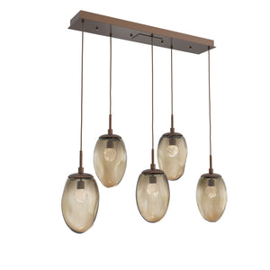 Hammerton Studio - PLB0067-05-BB-FB-C01-L1 - LED Pendant - Meteo - Burnished Bronze