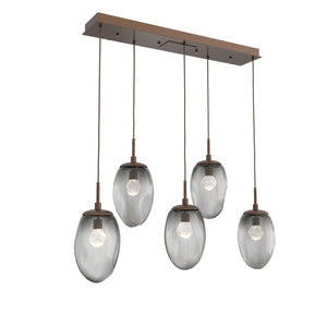 Hammerton Studio - PLB0067-05-BB-ZS-C01-L1 - LED Pendant - Meteo - Burnished Bronze