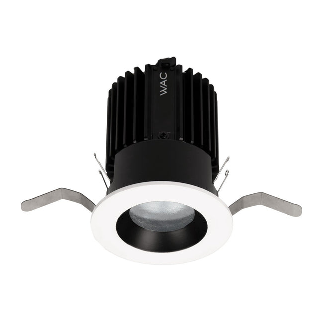 W.A.C. Lighting - R2RD1T-FTWA-BKWT - LED Regressed Downlight Trim - Volta - Black/White