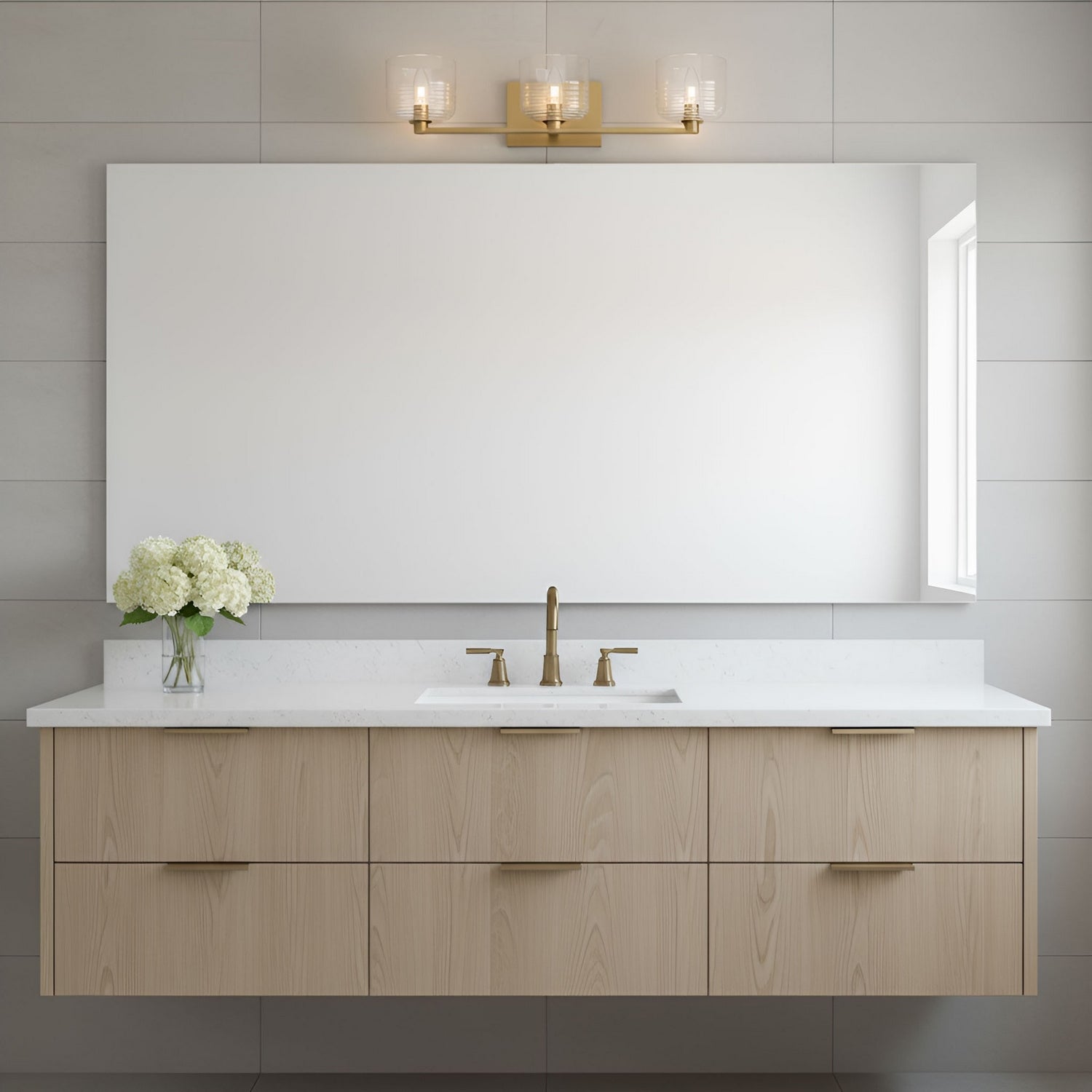 Visual Comfort Studio - DJV1113SB - Three Light Vanity - Lochdale - Satin Brass